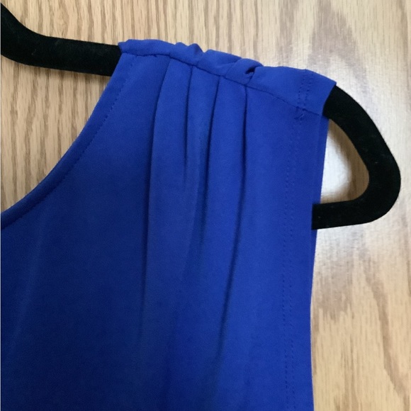 🍉Jockey person to person top, royal blue, draped neck line, ruching soft XXS EUC - Picture 3 of 6
